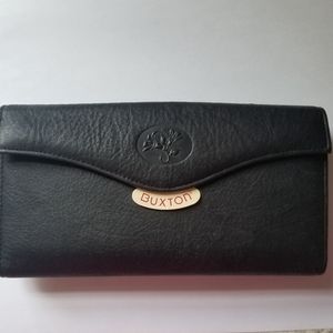 Buxton Black Cowhide Leather wallet